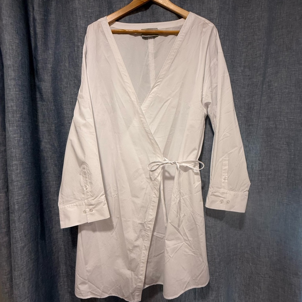 Modern Citizen Classic White Wrap Tunic